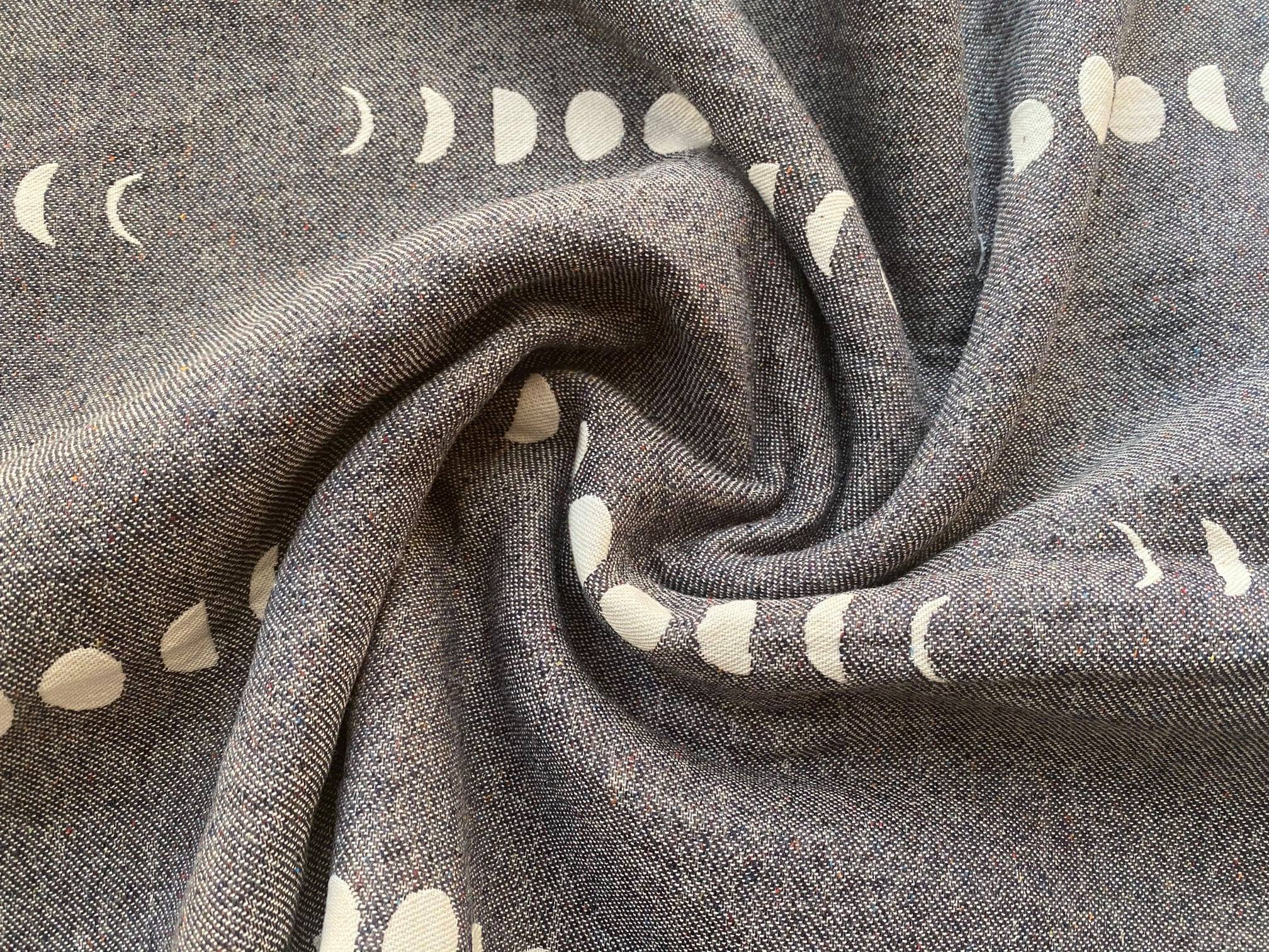 Solnce Phases moon Phases Shadows Falling Wrap (bourette silk) Image