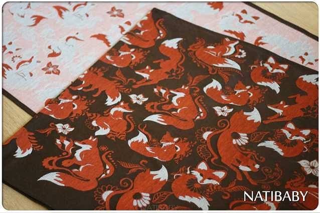 Natibaby Foxes Brun 2018 Wrap (linen, nettle, silk) Image