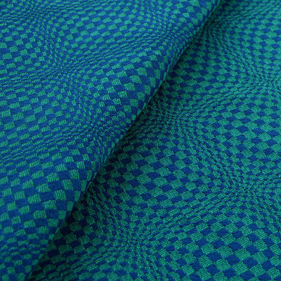 Didymos Karo 3D 3D Chequered blue Wrap  Image