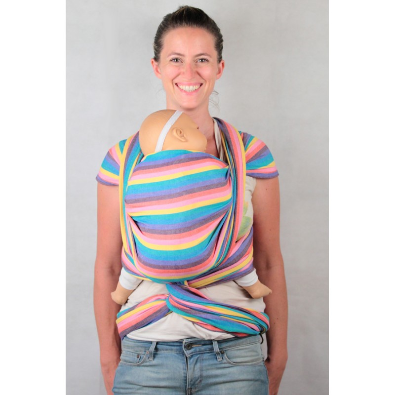 Tragetuch Ling Ling d'Amour stripe Rainbow 02  Image