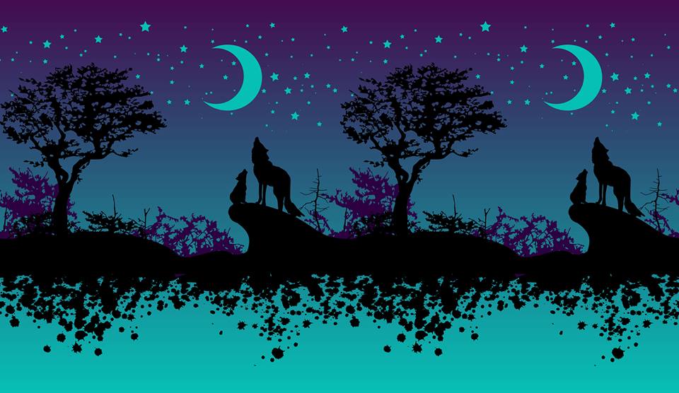 Tragetuch Natibaby Wolfclan Blue Moon (Hanf) Image