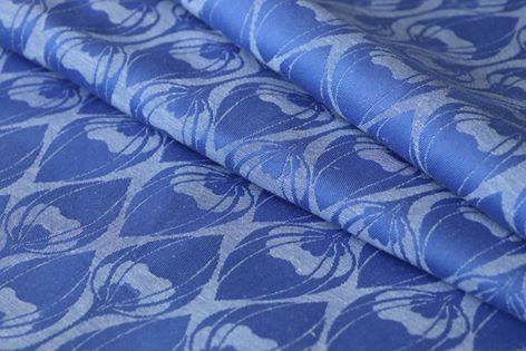 Yaro Slings La Fleur Blue-Natural Wrap (hemp) Image