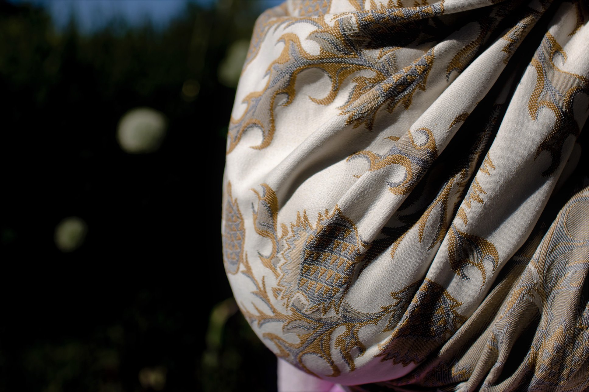 Mokosh-wrap Thistle Saffron Wrap (merino, silk, cashmere) Image