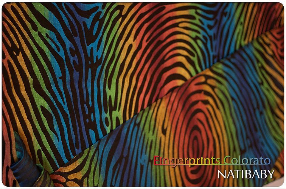Tragetuch Natibaby Fingerprints Colorato (Hanf) Image
