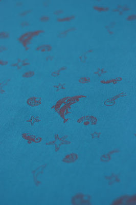 Natibaby SEA turquoise/brown Wrap (linen) Image
