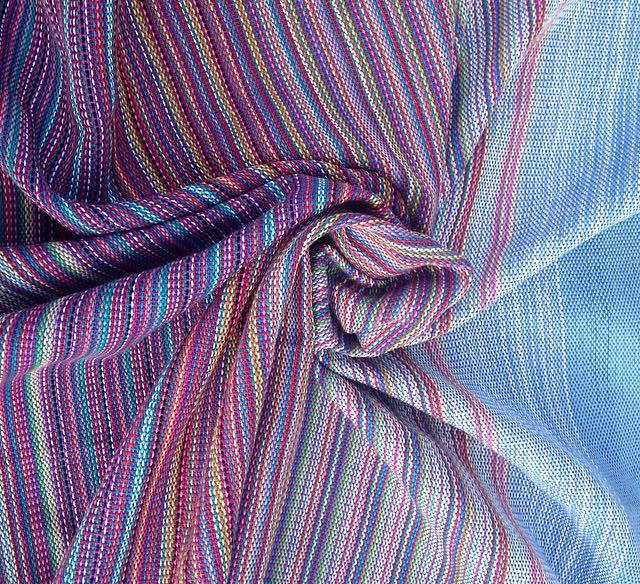 LUZ Handwovens small stripe Alice's Tea Party Wrap  Image