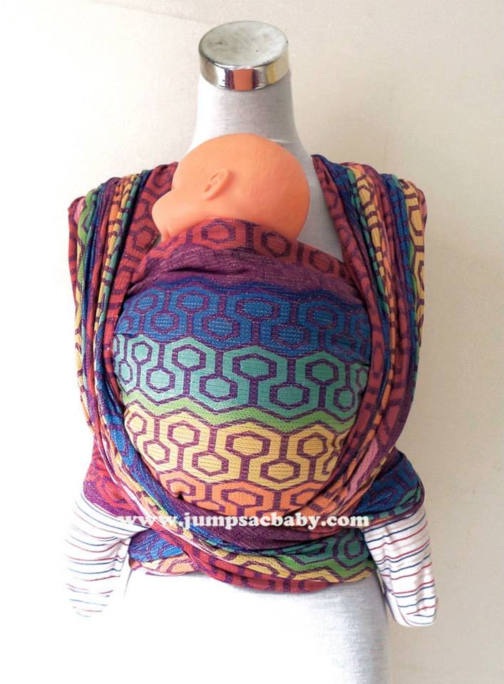 JumpSac Baby Honeycomb in That 70s Rainbow Wrap  Image