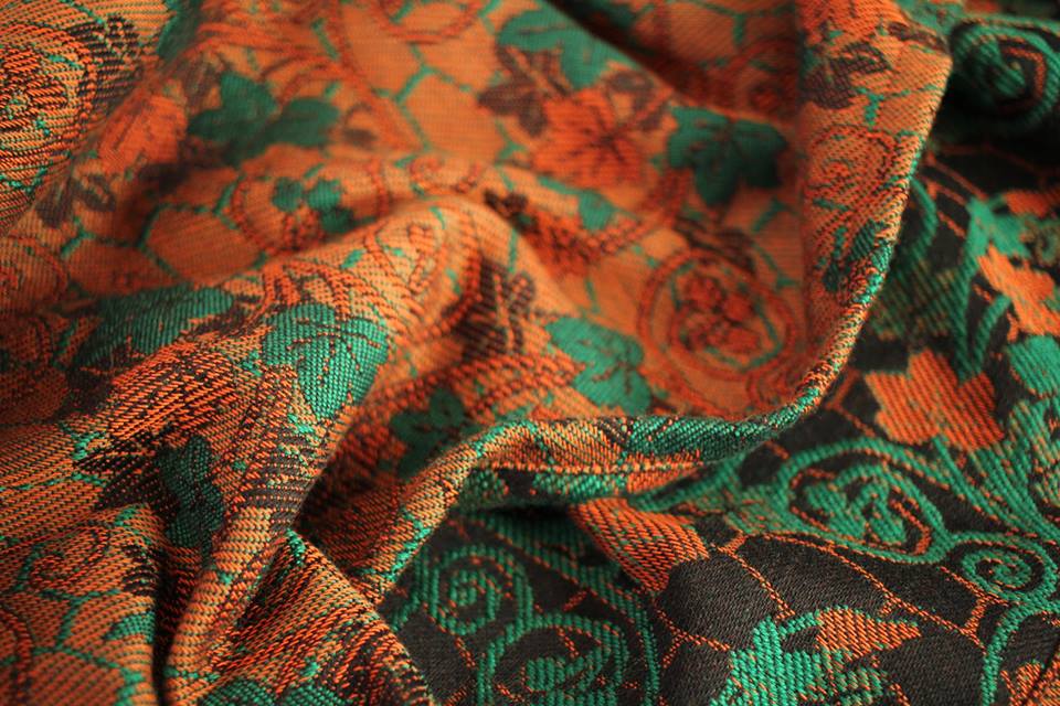 Yaro Slings Grapevine Duo Green Orange Wool Wrap (wool) Image