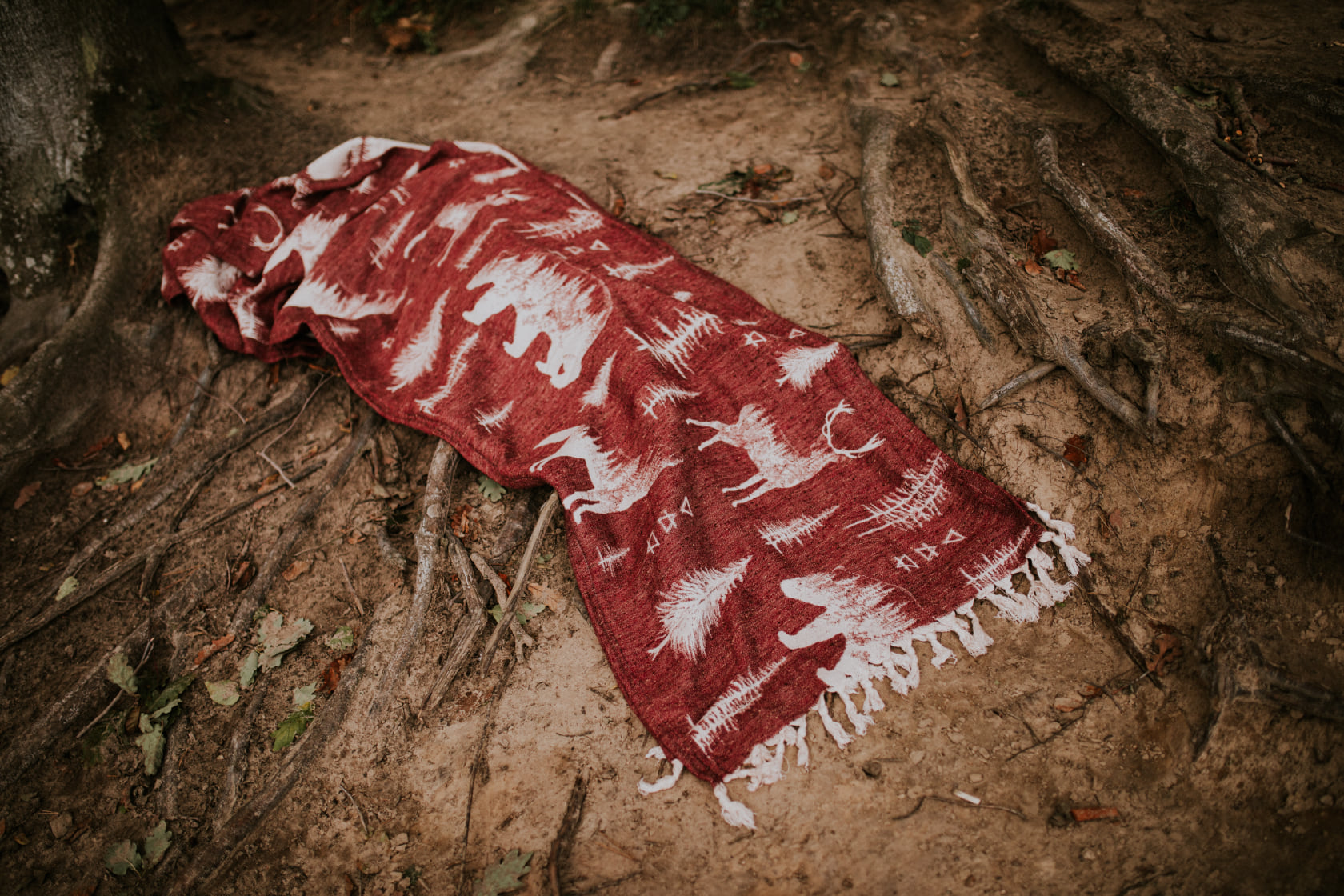 Wild Slings Freres de sang – Le rubis (tussah, лен, бамбук) Image