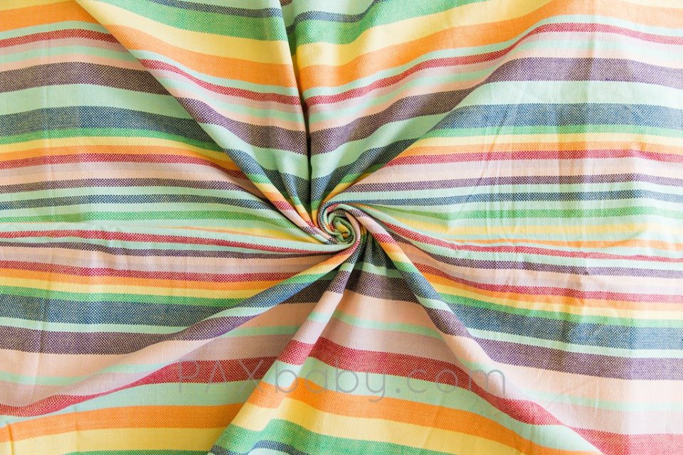 Tragetuch Girasol small stripe Mathilda's Rainbow Bon Bon de Limon  Image
