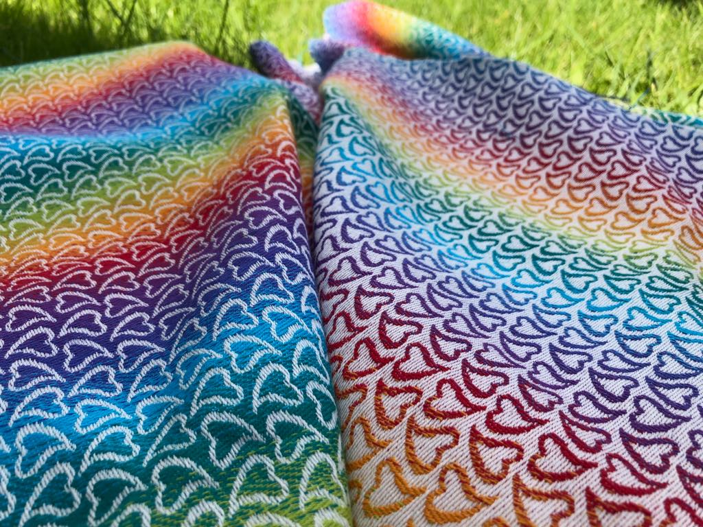 Luna Dream Little Hearts rainbow Wrap  Image