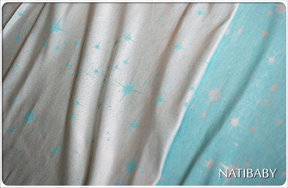 Natibaby SHINY SKY CYAN Wrap (bamboo, linen) Image