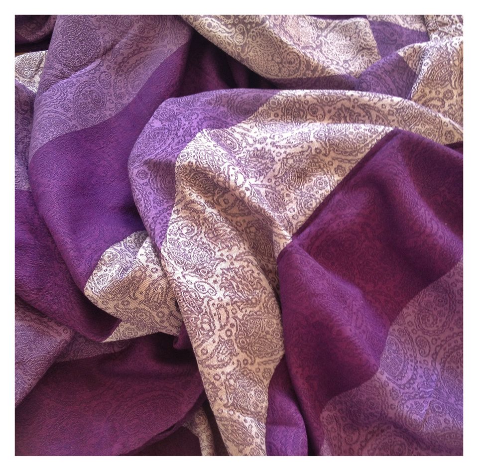 Ellevill Paisley Quatro Purple  Wrap (bamboo) Image