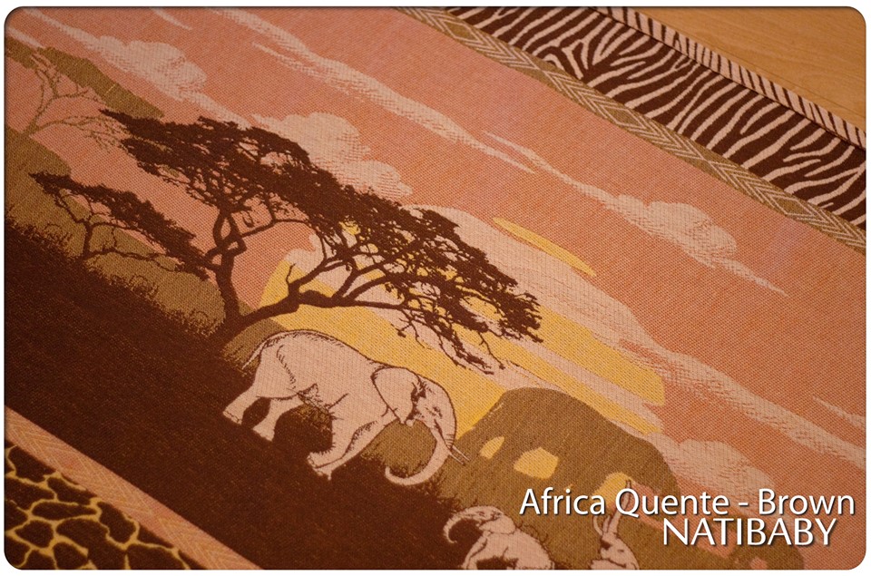Natibaby AFRICA QUENTE BROWN Wrap (linen) Image