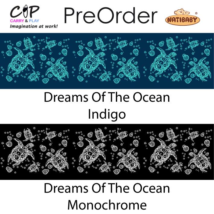 Natibaby Dreams of the ocean Monochrome Wrap  Image