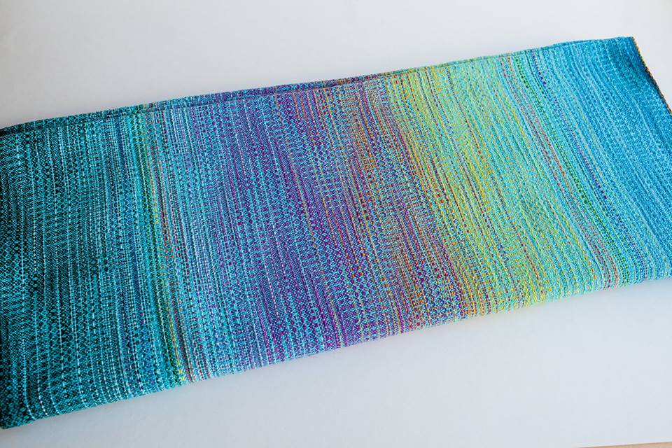 Rainbow cloud crackle weave Bright light  Wrap  Image