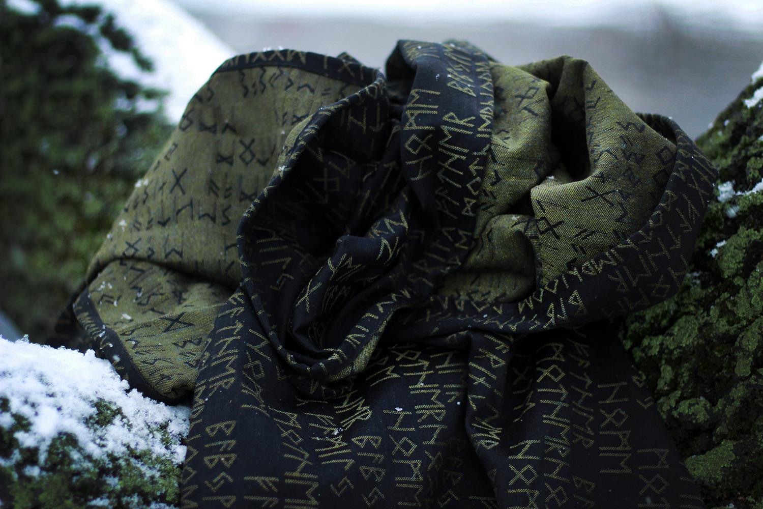 Luluna Slings RUNES UNDERGROWTH Wrap (merino, linen, silk, cashmere) Image