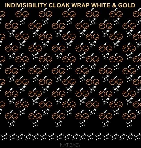 Tragetuch Natibaby  Indivisibility Cloak Wrap White & Gold (Leinen) Image