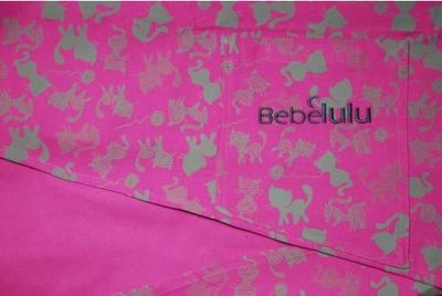 Bebelulu print Rapalu pink w kotki Wrap  Image