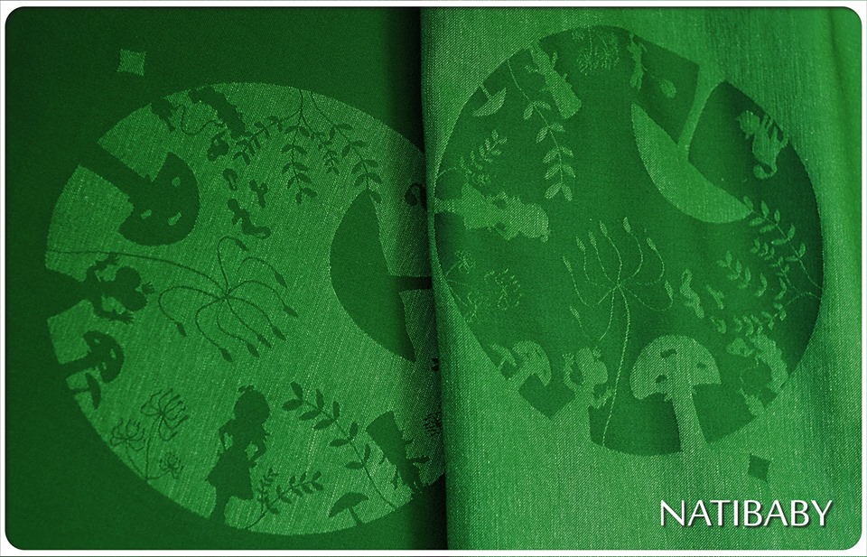Natibaby Alice in Wonderland Leaffy  Wrap (linen) Image