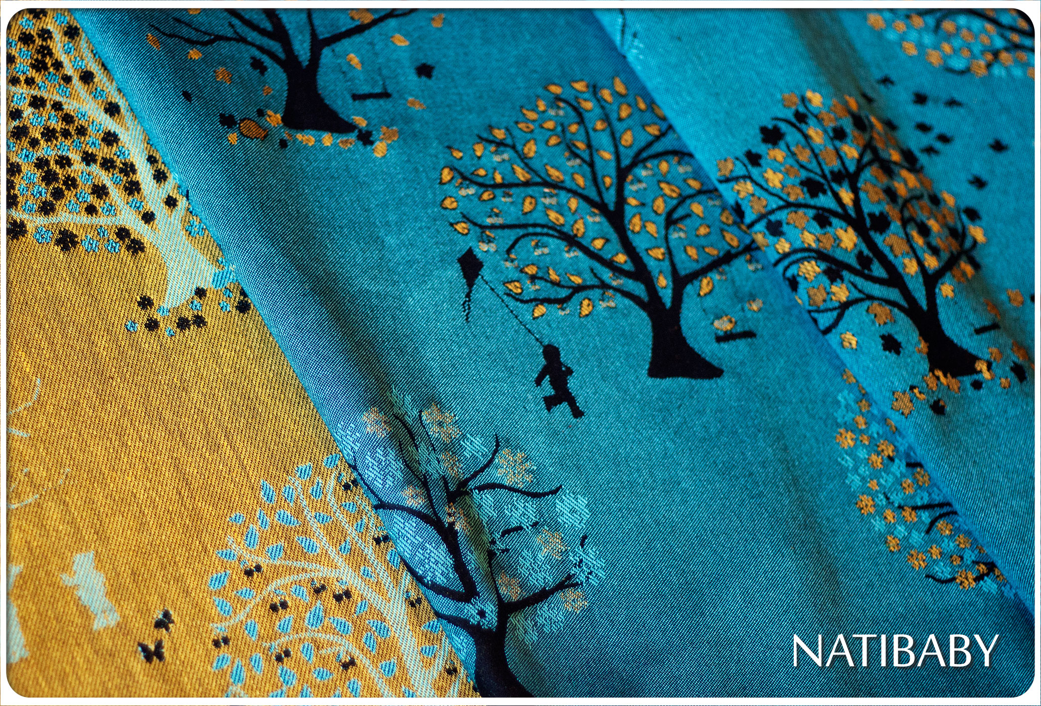 Natibaby Vivaldi’s Autunno in Moonlight Wrap (silk, linen) Image