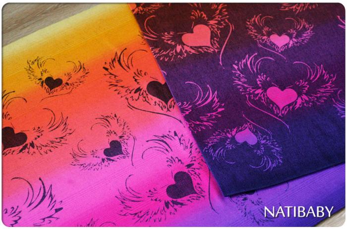 Natibaby Amore' Prism Nero pink/purple Wrap (hemp) Image