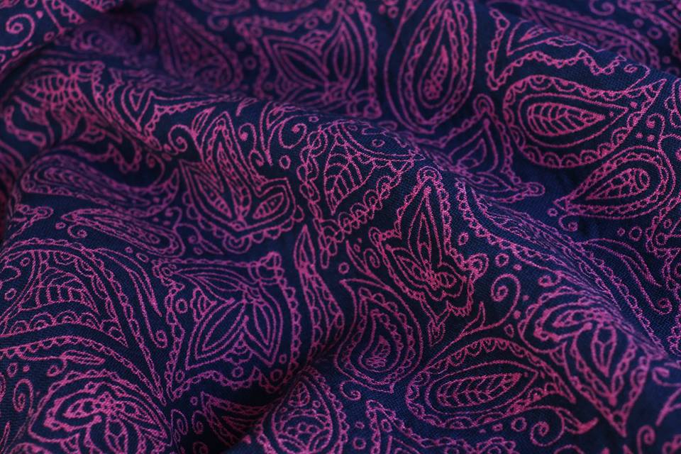 Yaro Slings Lace Contra Navy Rose Linen Wrap (linen) Image