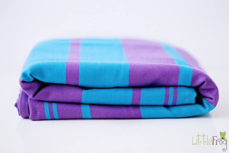 LittleFrog stripe Tanzanite Wrap (merino) Image