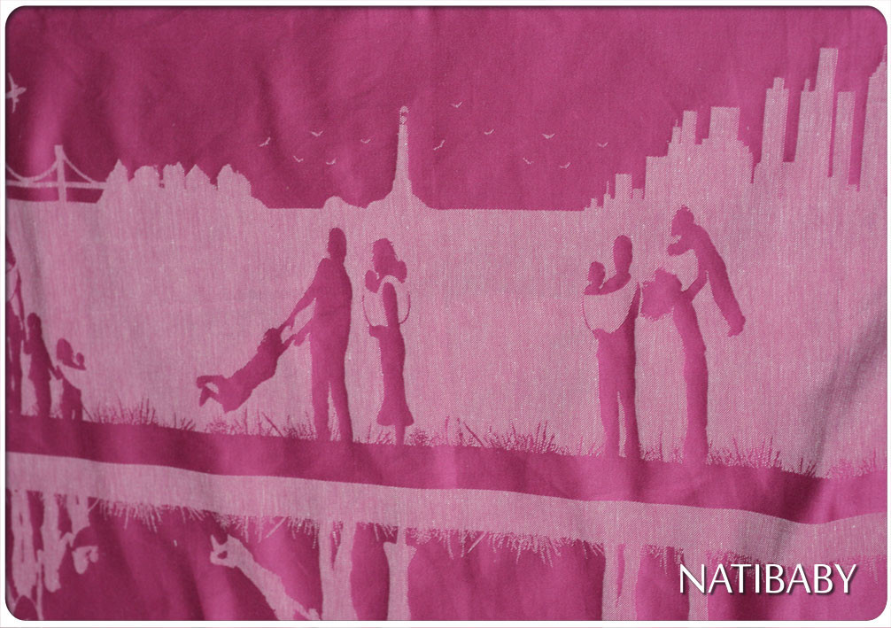 Tragetuch Natibaby Natibaby Reflection Pink (Hanf) Image