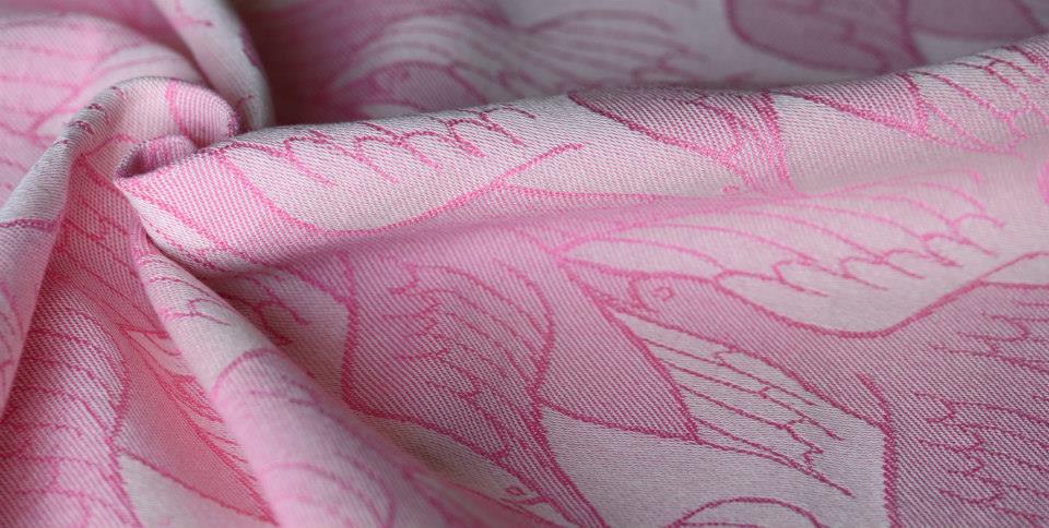 Artipoppe Two Birds Rose Wrap (silk, linen, cashmere) Image