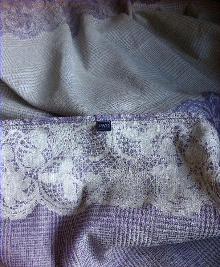 Lawilde Lavender Lewis Wrap (linen, cashmere, mulberry silk) Image