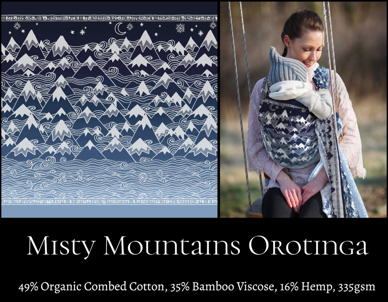 Oscha Misty Mountains Orotinga Wrap (bamboo, hemp) Image
