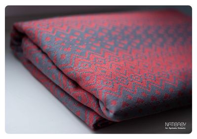 Natibaby MORRIS GREY/RED Wrap (silk) Image