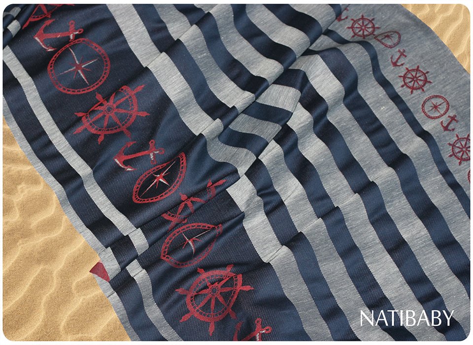 Natibaby Nautical Tri-Weave Wrap (linen) Image