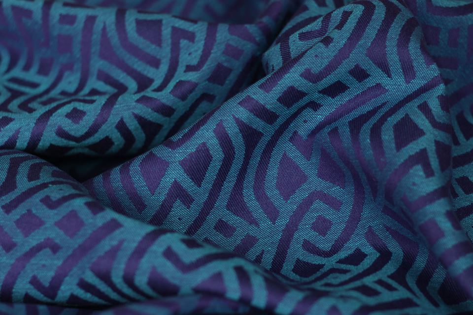 Yaro Slings Braid Violet Blue Linen Wrap (linen) Image