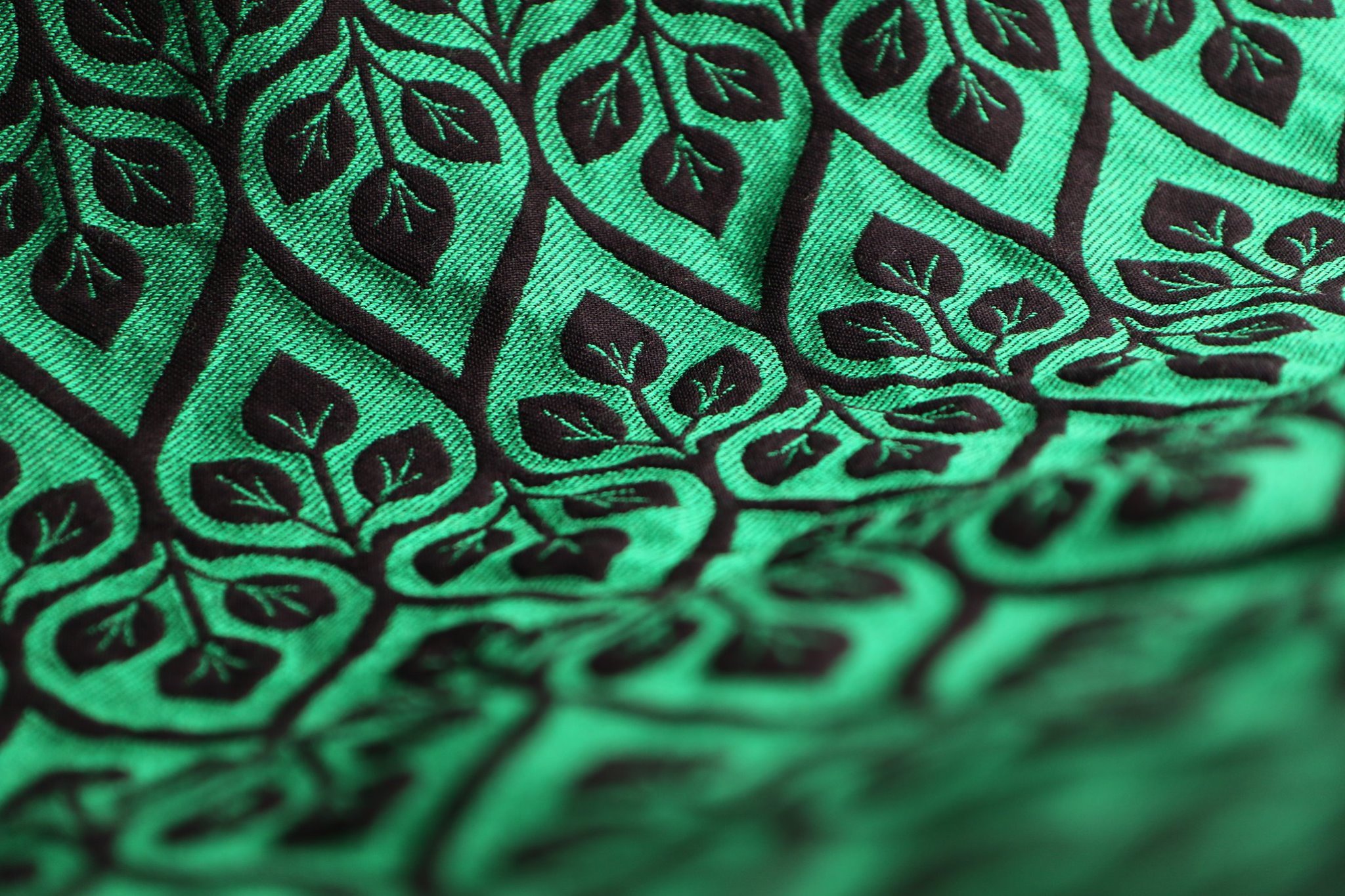 Yaro Slings La Vita Duo Black Green Wool Hemp Wrap (wool, hemp) Image
