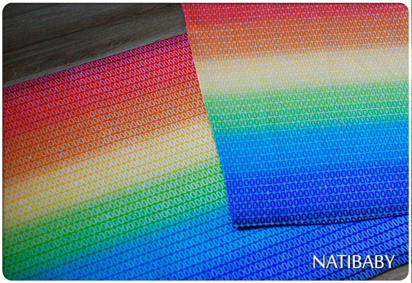 Natibaby Binary Rainbow Light Wrap (hemp) Image