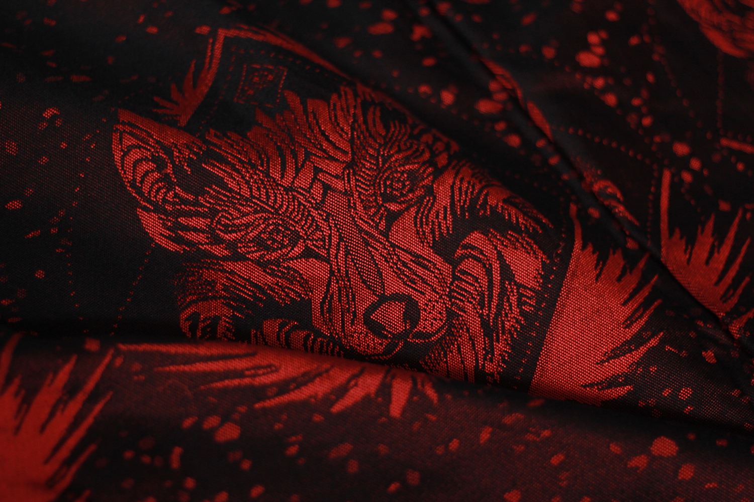 Tragetuch Luluna Slings The Wolf Red Moon (mulberry silk) Image