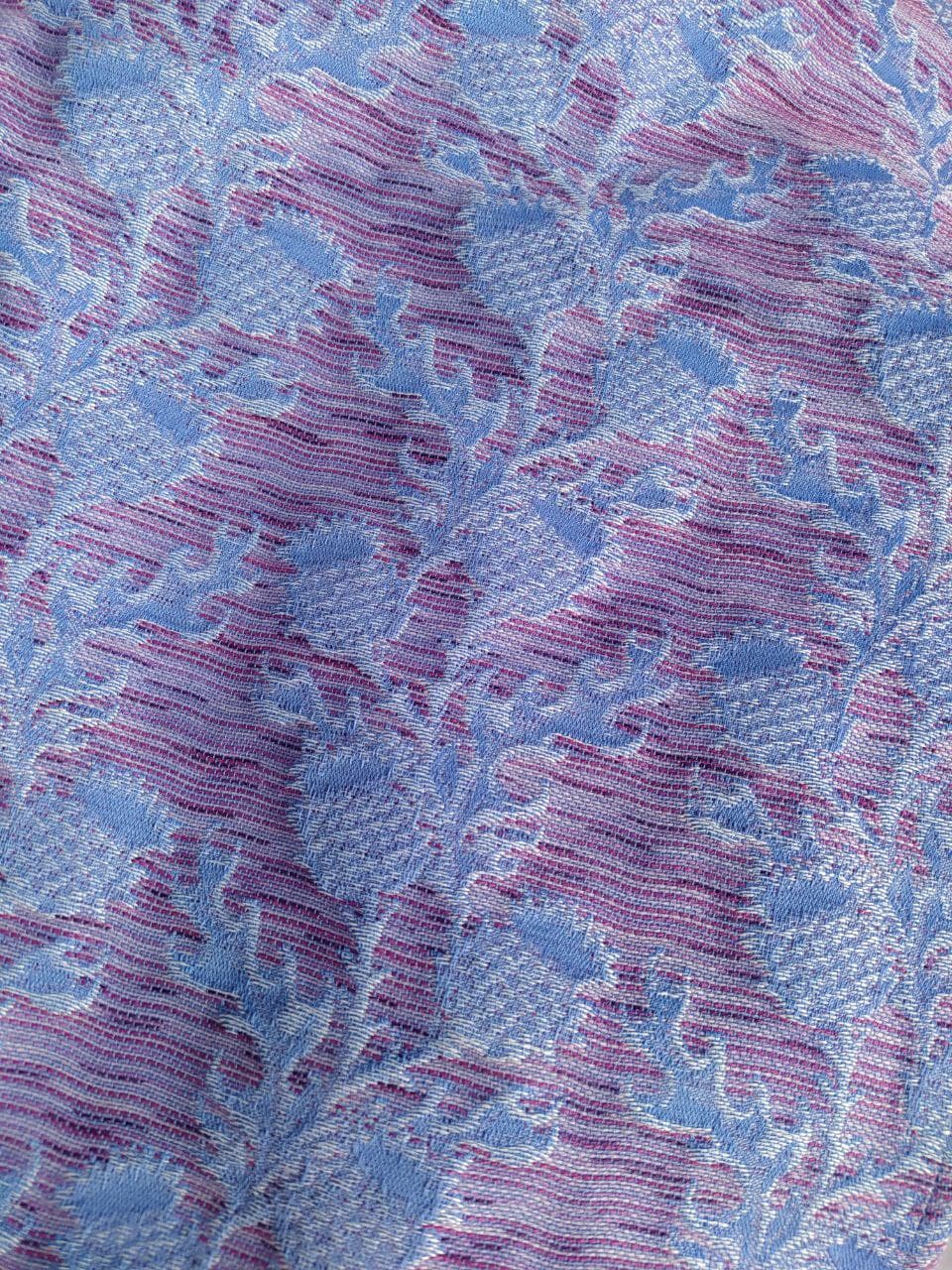 Tragetuch Mokosh-wrap Thistle Winter sorbet (merino, Hanf, mulberry silk) Image