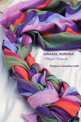 Girasol stripe Aurora Purpura Llamativa Wrap  Image
