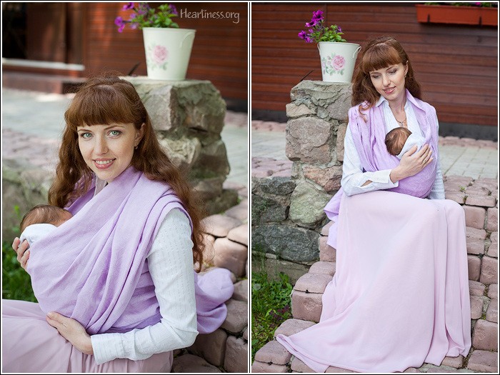 Heartiness onecolor Lilla Wrap (linen) Image