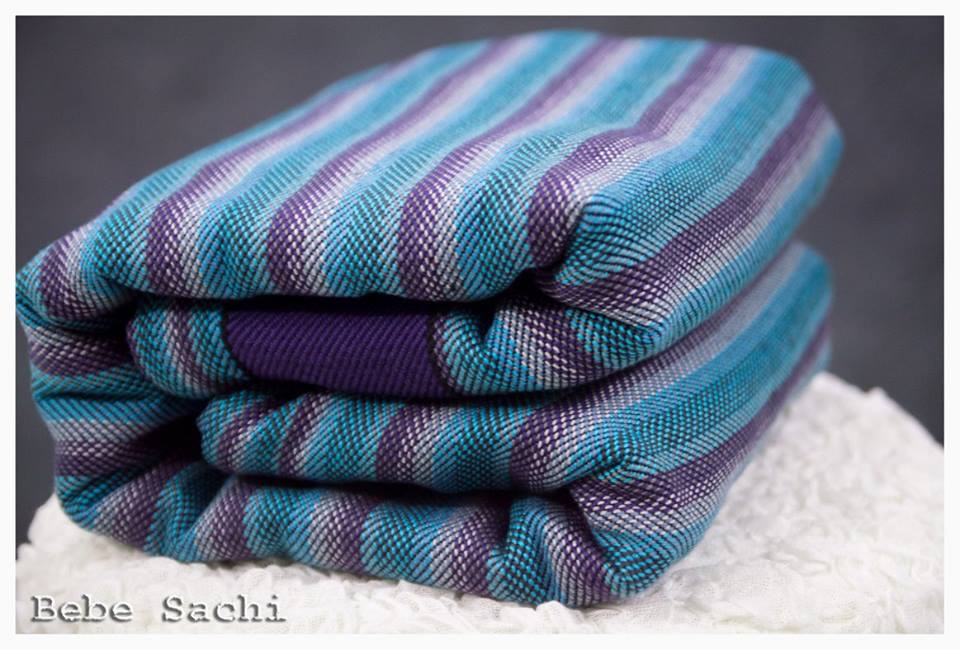 Bebe Sachi stripe Coral Azure Wrap  Image