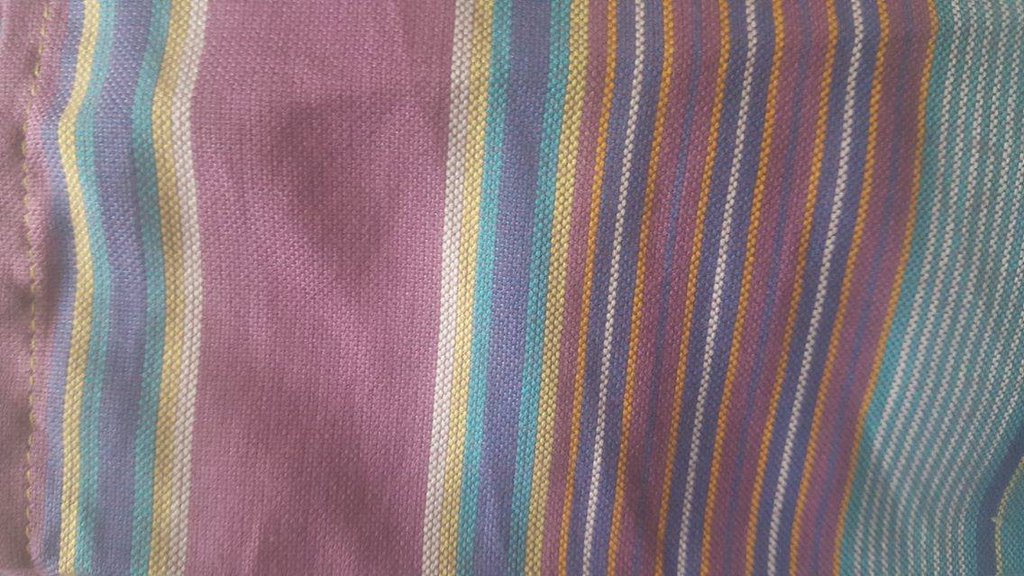 Toto Wraps small stripe Purple, turquoise and yellow striped Wrap  Image