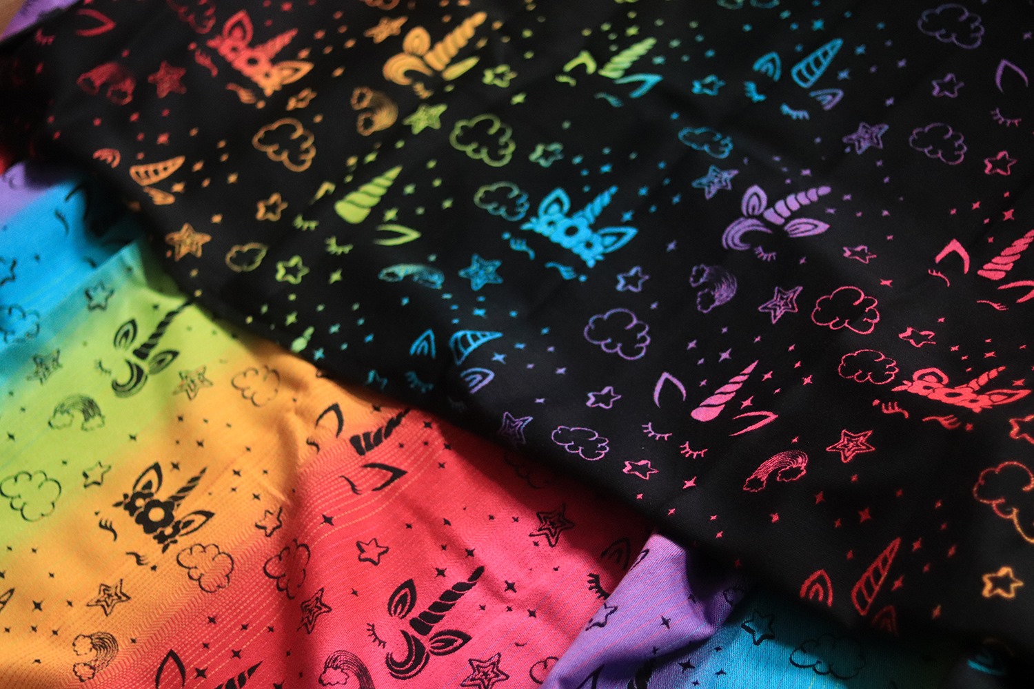 Lolly Wovens UNICORN RAINBOW ECLIPSE Wrap  Image