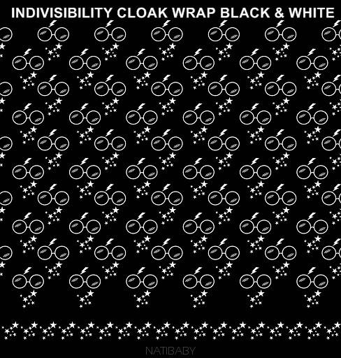 Natibaby Indivisibility Cloak Wrap Black & White Wrap (silk) Image