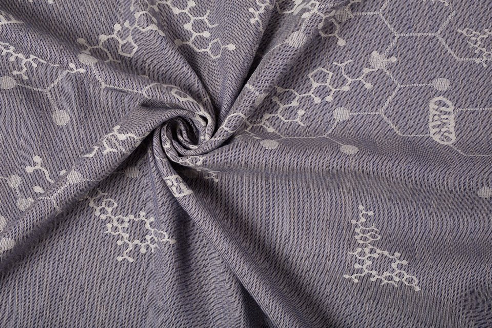 Shire Slings Molecule Love Geek in Slate Wrap (linen) Image