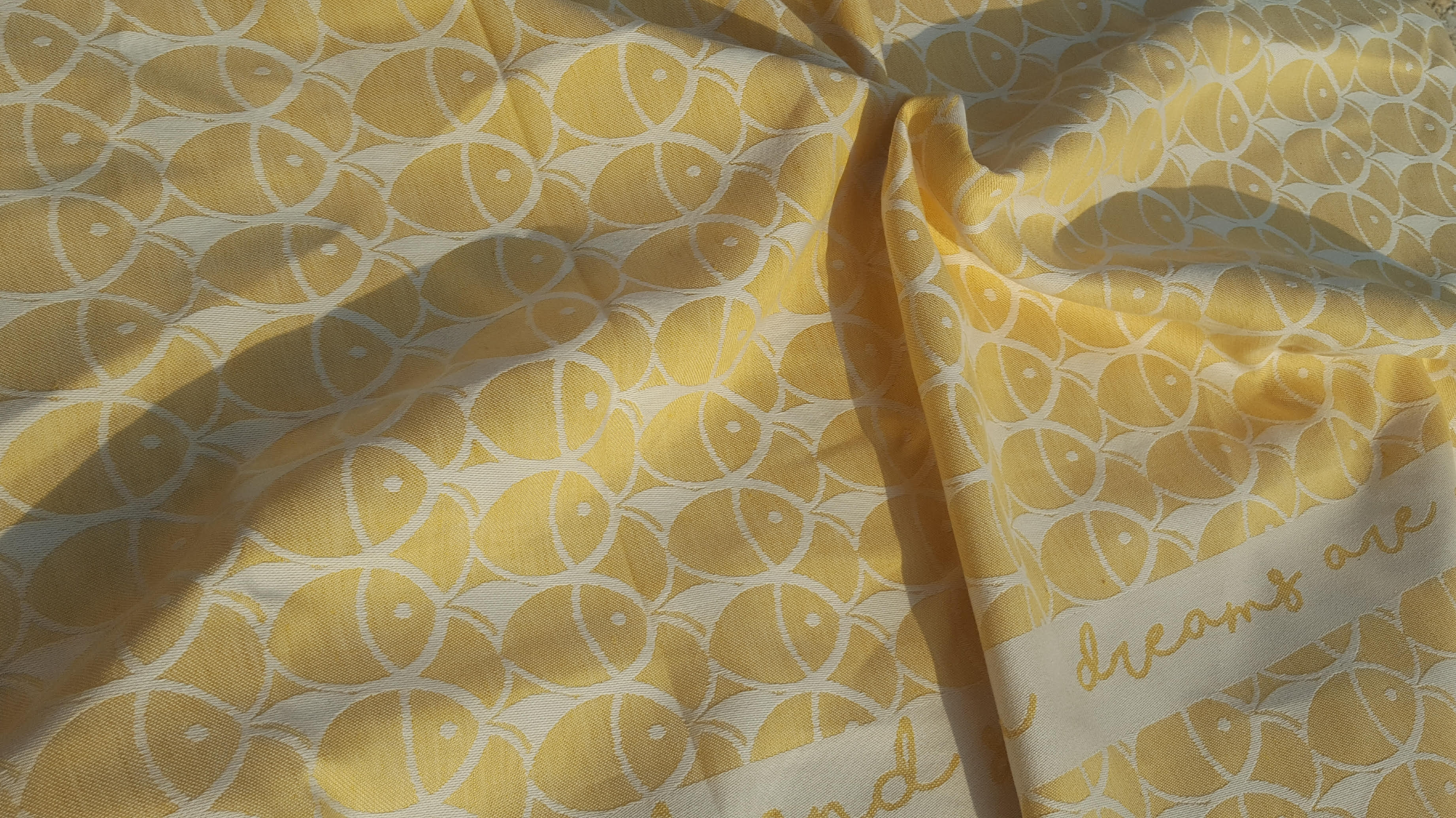 BabyMonkey Summer in Love Curry yellow Wrap (linen) Image