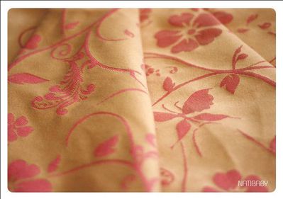 Tragetuch Natibaby Pancy pink beige silk (Seide) Image