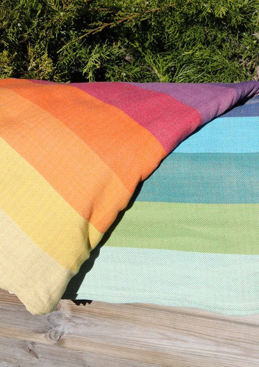 Girasol stripe Bronze Rainbow Wrap  Image