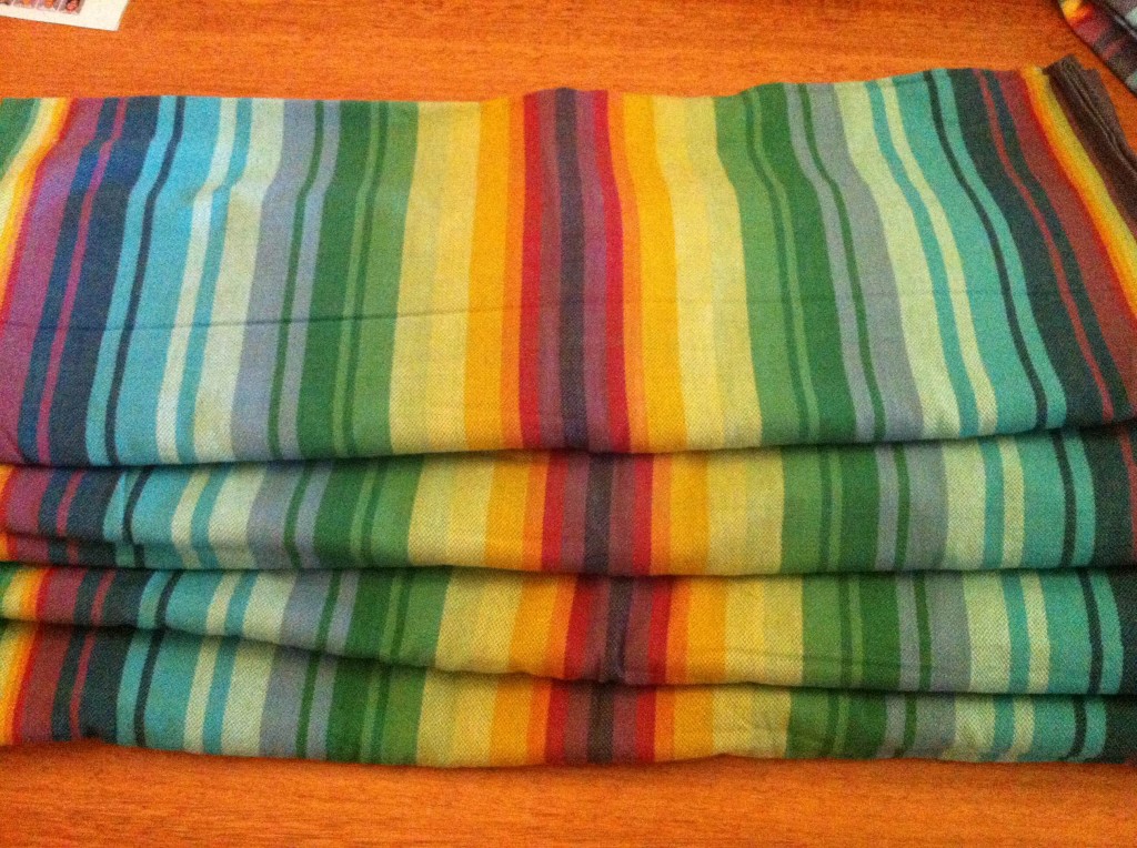 Girasol small stripe Rainbow Serpent Green Wrap  Image